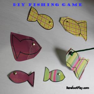 DIY Magnetic Fishing Game Tutorial Barefoot Play